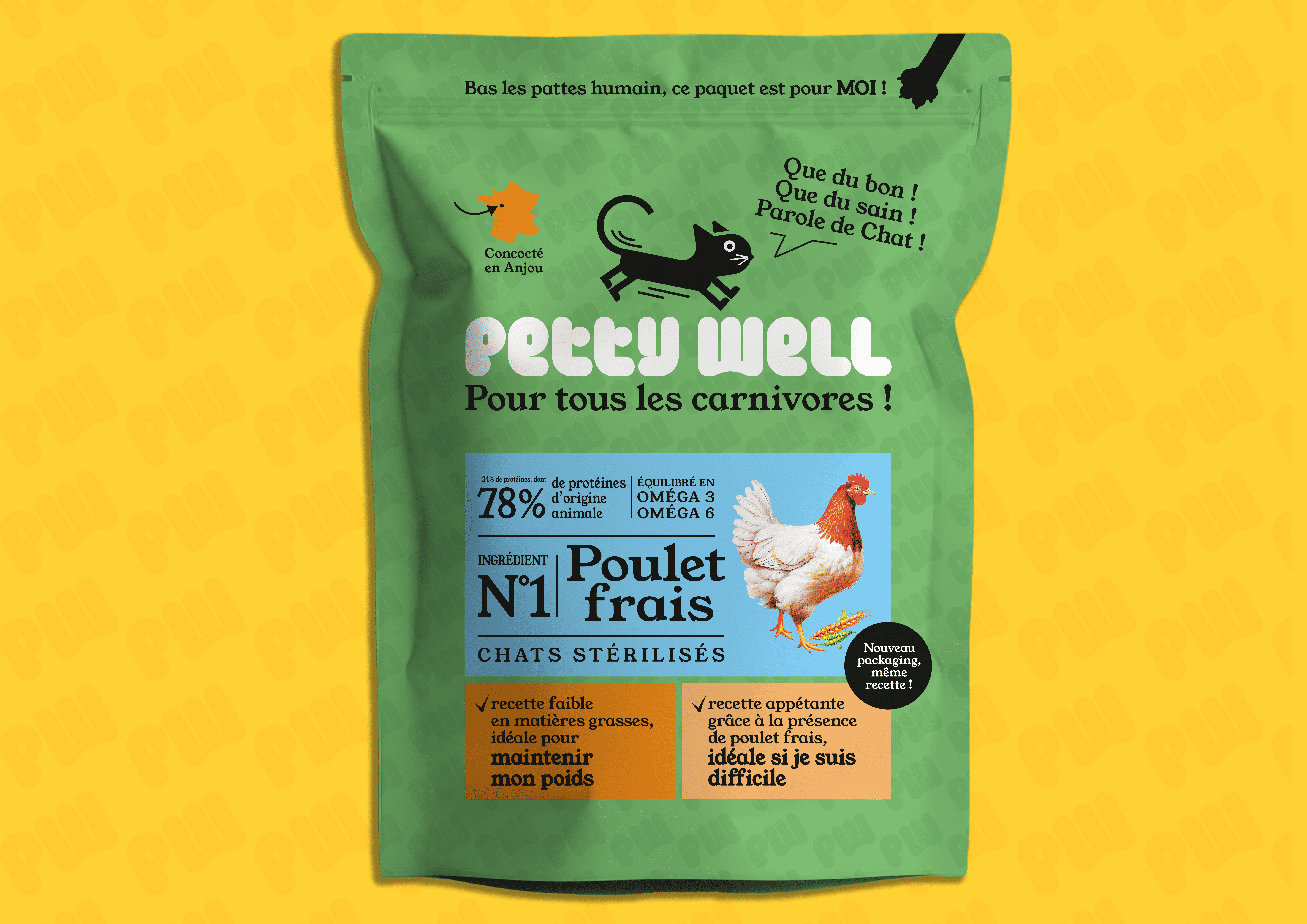 Petty Well packaging refonte système graphique