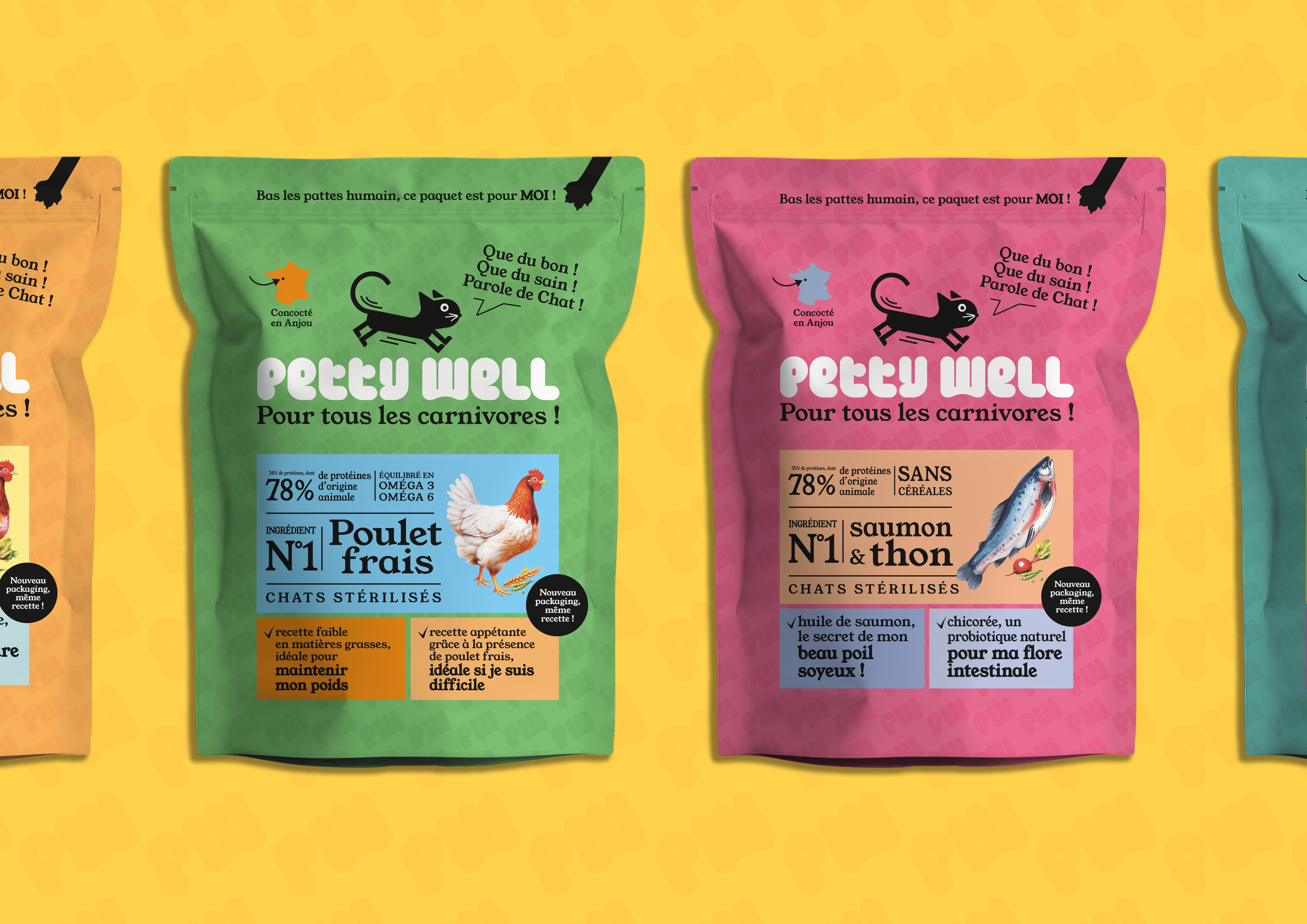 Petty Well packaging refonte système graphique