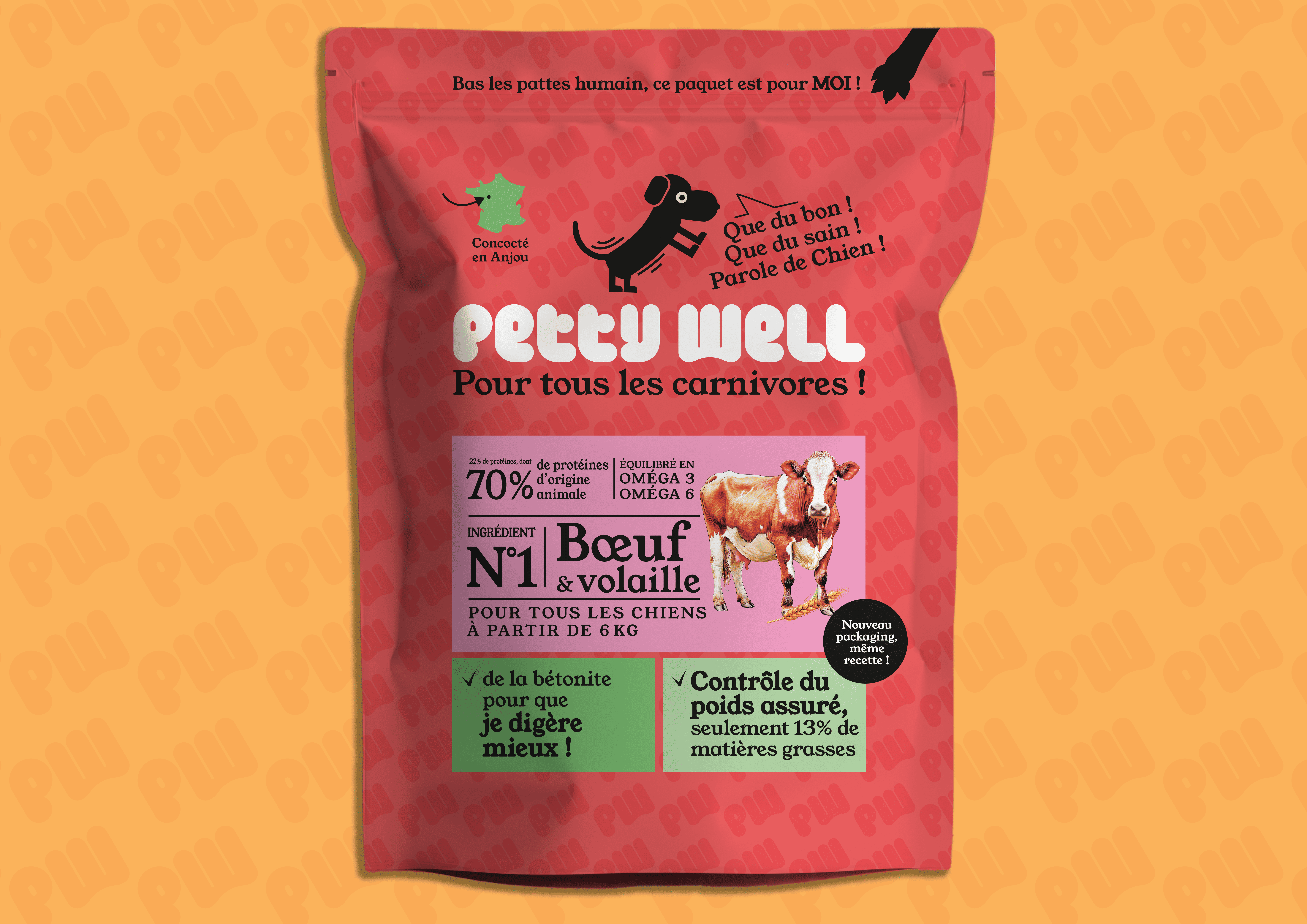 Petty Well packaging refonte système graphique